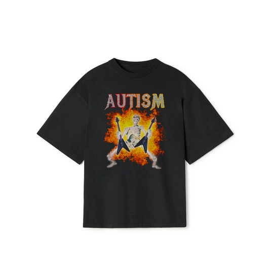 Autism Funny Skeleton Meme T-Shirt – Humor Graphic Tee for Men