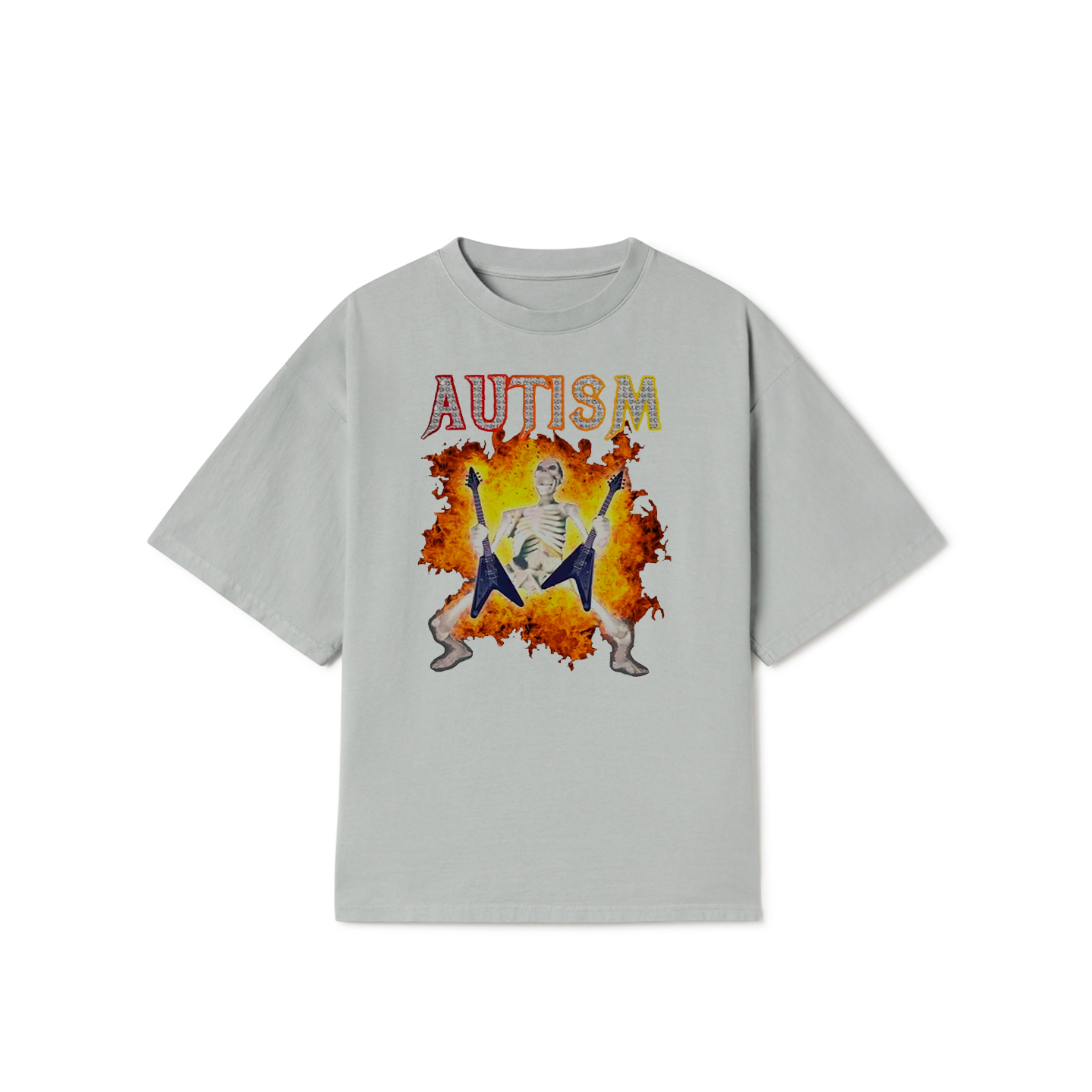 Autism Funny Skeleton Meme T-Shirt – Humor Graphic Tee for Men