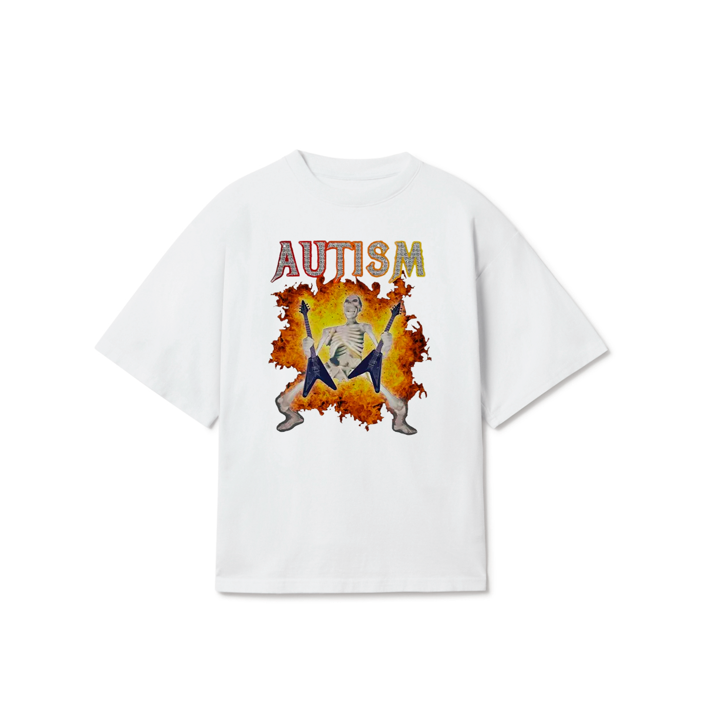 Autism Funny Skeleton Meme T-Shirt – Humor Graphic Tee for Men