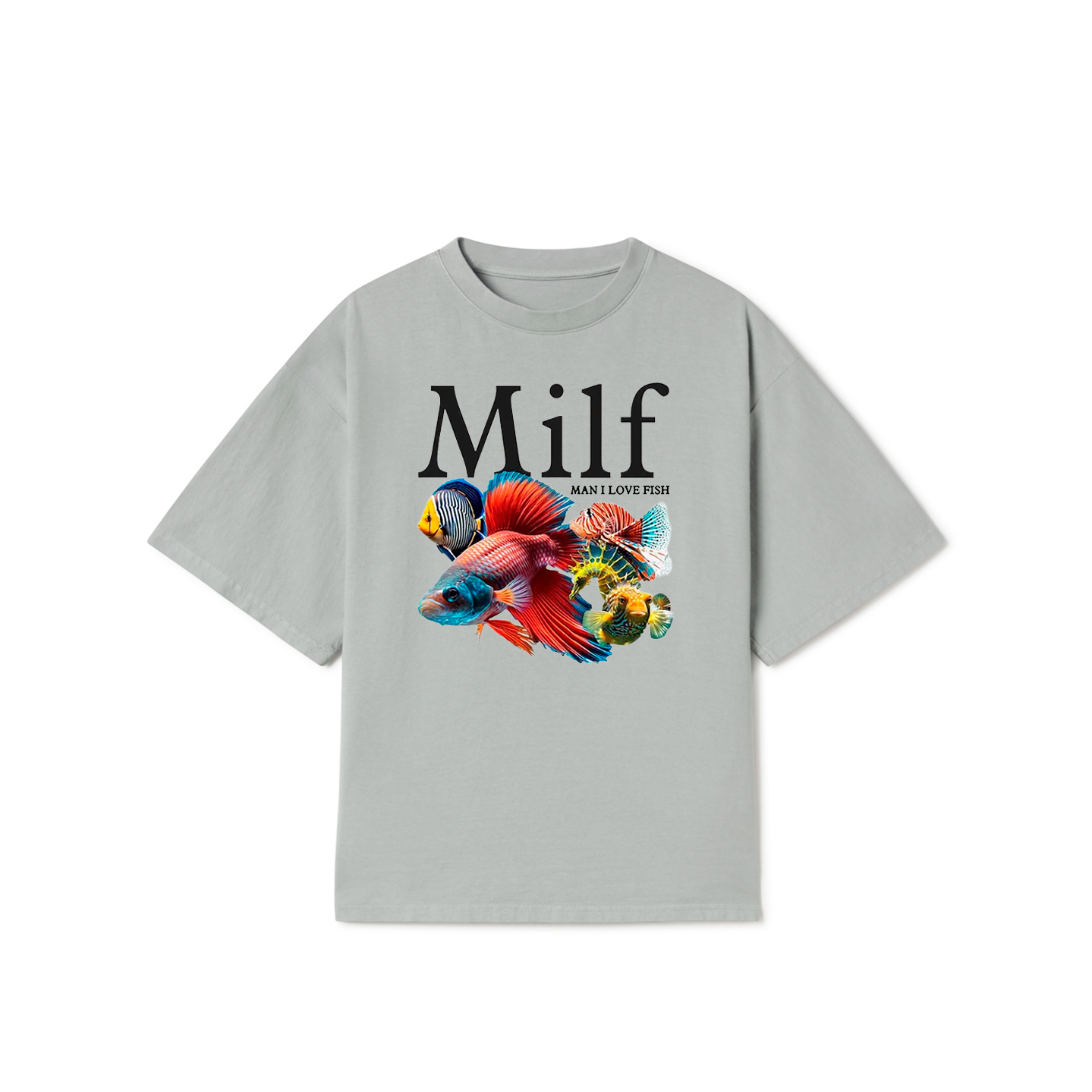 Man I Love Fish (MILF) T-Shirt – Funny Fishing Meme Graphic Tee