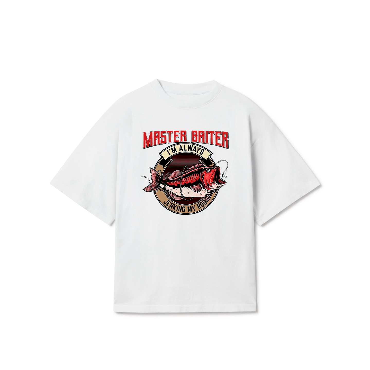 Master Baiter T-Shirt – Funny Fishing Meme Graphic Tee