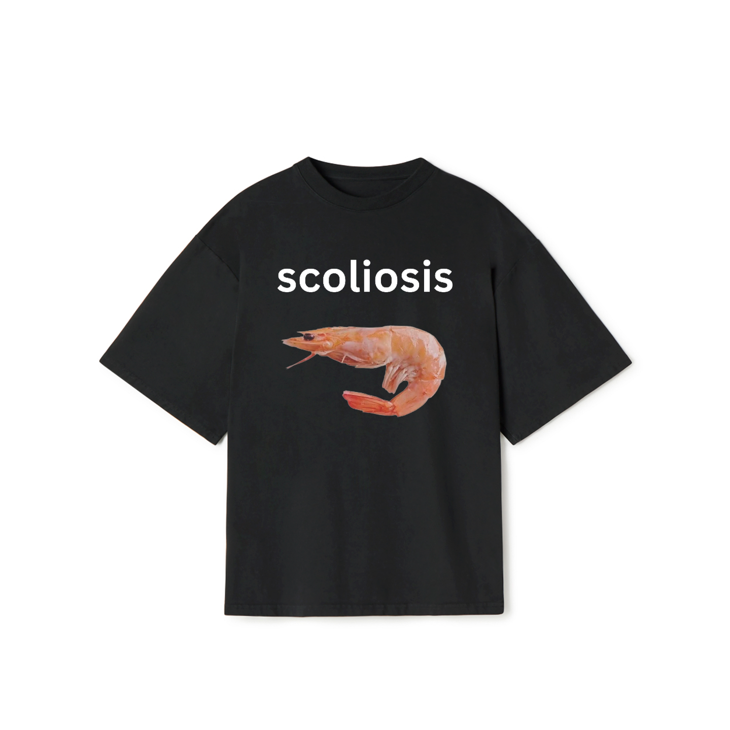 Shrimp with Scoliosis T-Shirt – Funny Meme Graphic Tee
