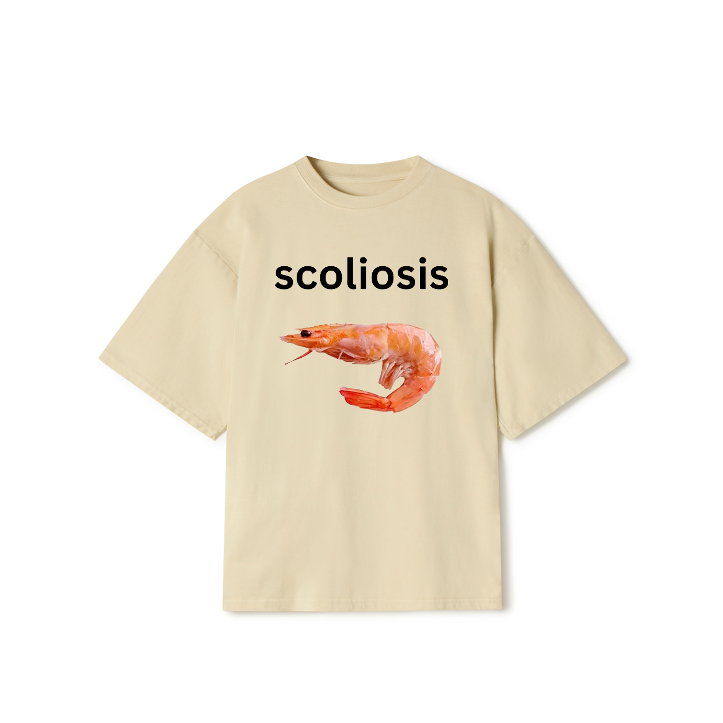Shrimp with Scoliosis T-Shirt – Funny Meme Graphic Tee
